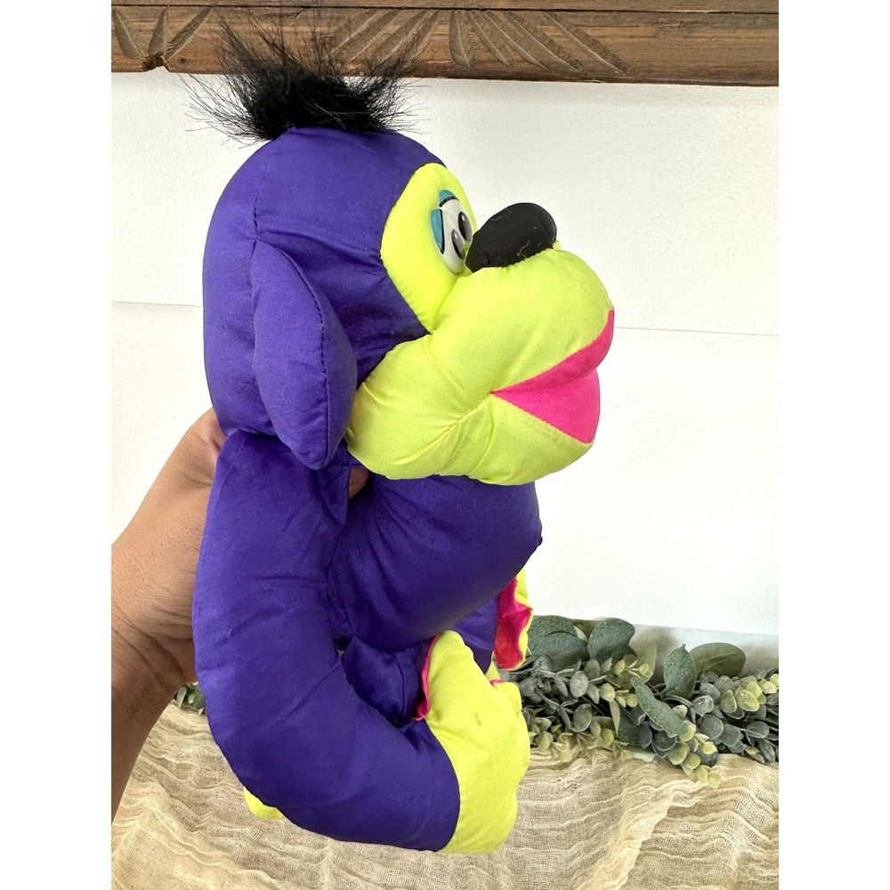 PUFFALUMP Chattering Chimps Fisher price Purple Yellow Monkey 1994 Retro Toy VTG - Picture 8 of 8